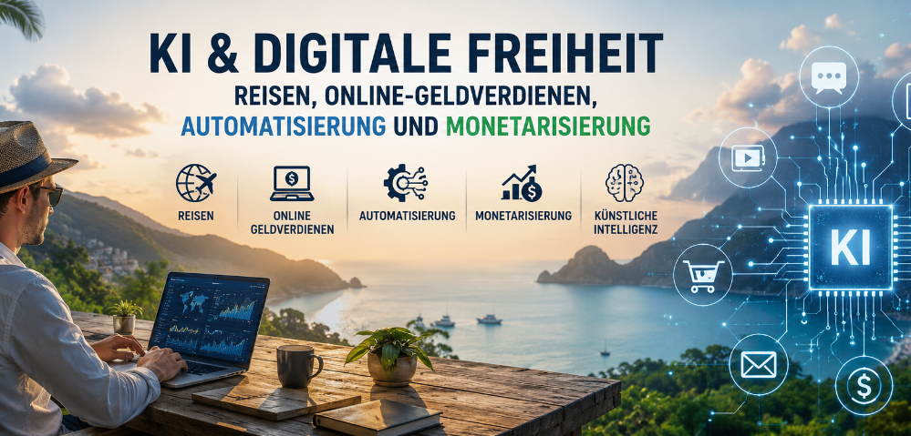 Grafik zur Künstlichen Intelligenz mit technischen Symbolen